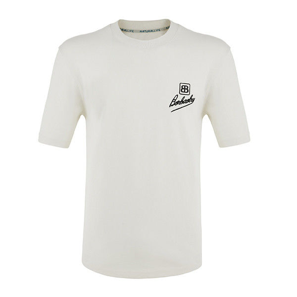 170-210 gram Yüksek Elastisite Normal Büyük Boyutlu Sıradan Tişört Logo ile Erkekler İçin Özel Desen