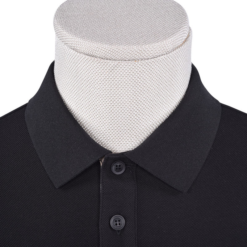 Erkeklerin Uzun Kollu Polo Gömlekleri Özel Logo ile Deri Dostu Pamuk Spandex Karışımı