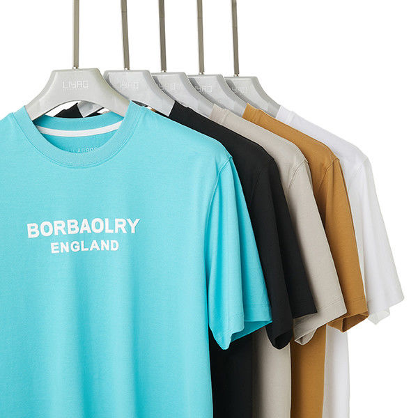100% Pamuk / 95% 5% Spandex'ten uygun tasarımlı yazlık sıradan erkek yuvarlak boyunlu tişört