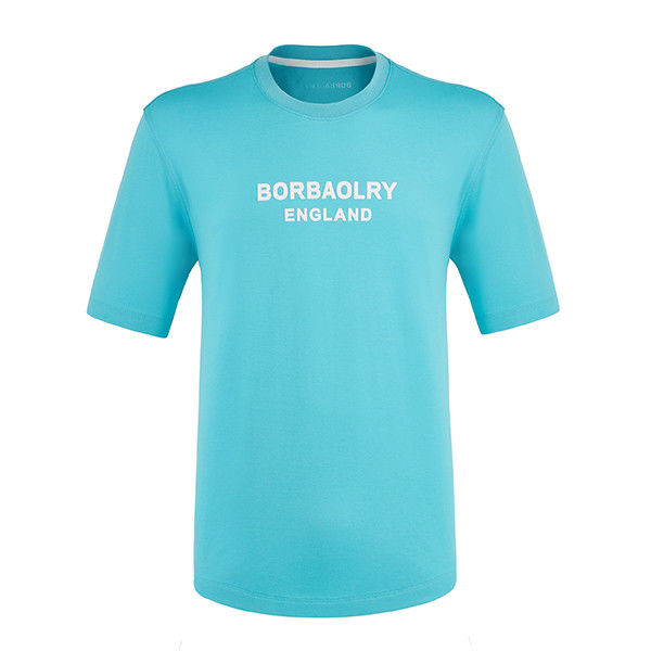 100% Pamuk / 95% 5% Spandex'ten uygun tasarımlı yazlık sıradan erkek yuvarlak boyunlu tişört