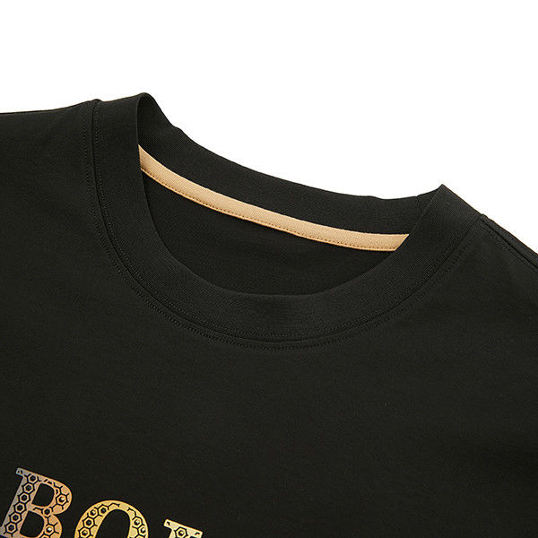 Dikişli kumaş O-Neck Nem Yumuşatıcı Hızlı Kurutma Artı Boyut Erkekler Düşük Omuz Tişörtleri