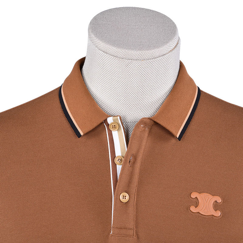 100% Pamuk Erkek Moda Baskılı Polo Tişörtü Dinamik Tasarım ve İğne Algılama
