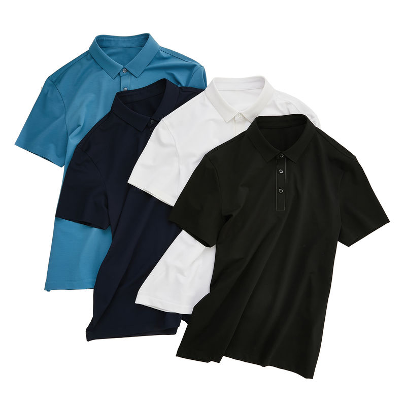 Plain Dye Essential Soft Cotton Polo T-Shirt Erkekler İçin Kumaş Ağırlığı 170-210Gram
