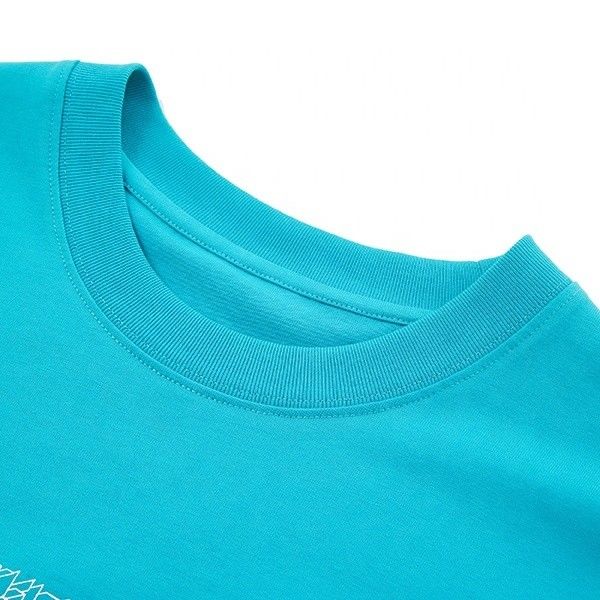O-Neck Custom Erkek T-shirt Organik pamuk malzemesi iğne tespiti dahil
