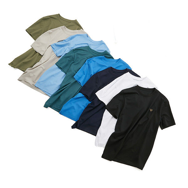 OEM ODM Tişört Erkek Pamuk Rahat Fit 230gsm Klasik Tişört Kısa Kollu Crewneck nakış
