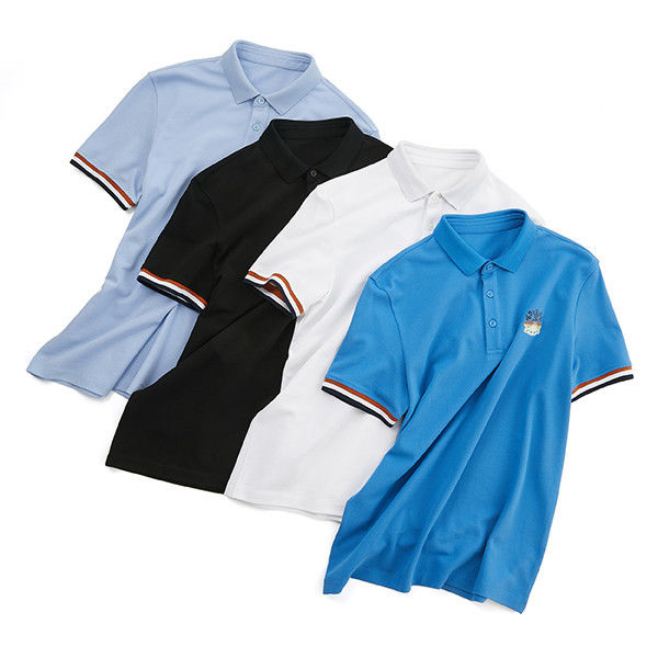 Özel Logo Polo Pamuk Tişörtler Erkek Polo Koltuk Performans Polo Tişörtleri Puff Baskı