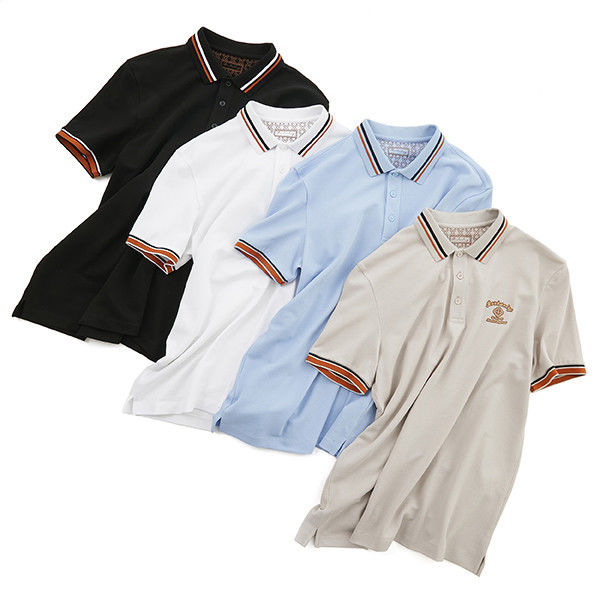 Moda Tasarımı Özel Logo Slim Fit Erkek Polo gömleği Pamuk % 100 puff baskılı golf gömlekleri