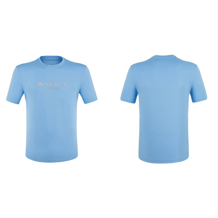 Erkekler için %100 pamuklu kısa kollu tişört ağırlık 300 gram ve özel logo tasarımı ile