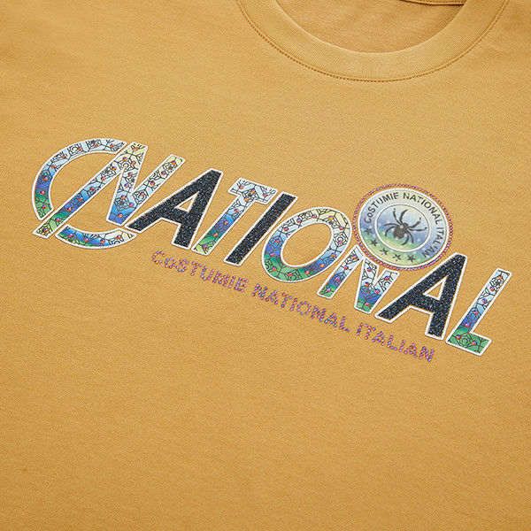 Kişisel Logo Beyaz Turuncu Tişört Erkekler İçin Sessiz Stil