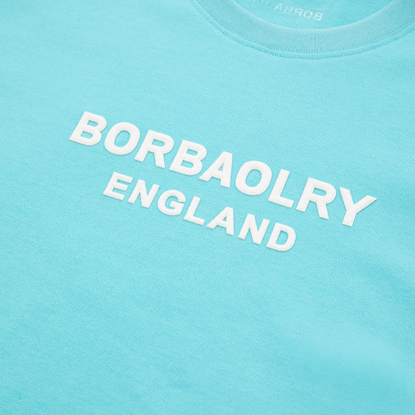 Fast Puff Print Design 250gm Erkekler için günlük resmi giyim ve spor için tişört