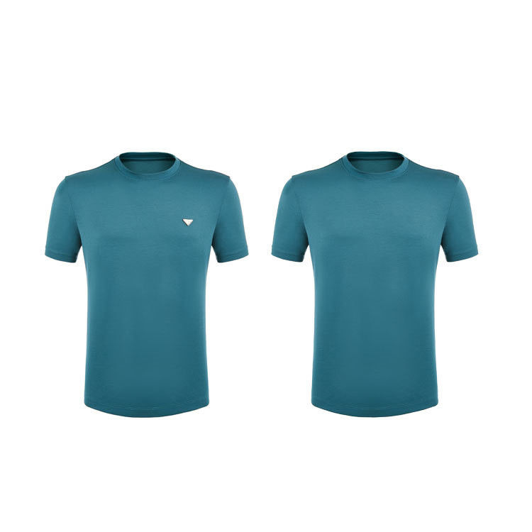 Klasik Stil Erkek Polo Tişörtü 100% Pamuk Özel Logo ve Renk Etiketsiz O-Neck Tişört