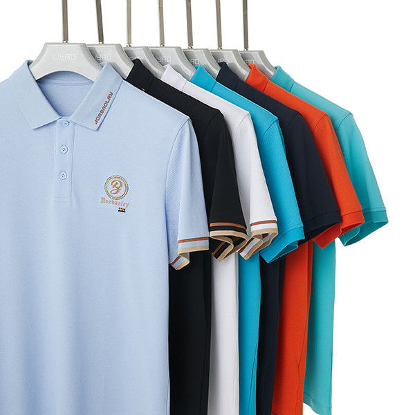 Özel Renk Logo Yeşil Mavi Spor Polo Tişört 2024 En Yeni Rahat Kumaş Ağırlığı 170-210 Gram