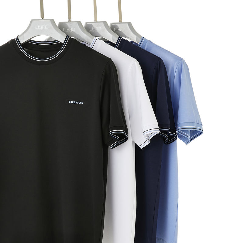 Nefes alıcı Crewneck gömleği Kumaş Erkekler için % 100 Pamuk Çocuklar Büyük Boyutlu Sıfır Özelleştirilebilir
