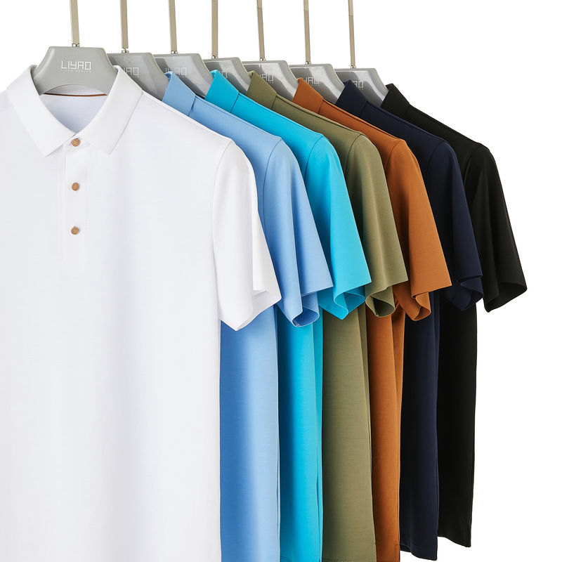 Dikişsiz Özel nakış Logo Erkek Polo Gömlekleri 100% Pamuk Polo ODM T-shirt Erkek