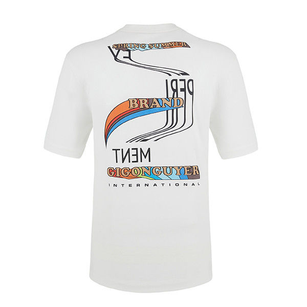 100% Pamuk O Boynuz Sıradan T-shirt Anti kırışıklık Artı Boyut Özel