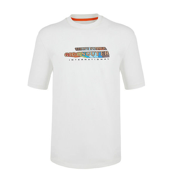 100% Pamuk O Boynuz Sıradan T-shirt Anti kırışıklık Artı Boyut Özel