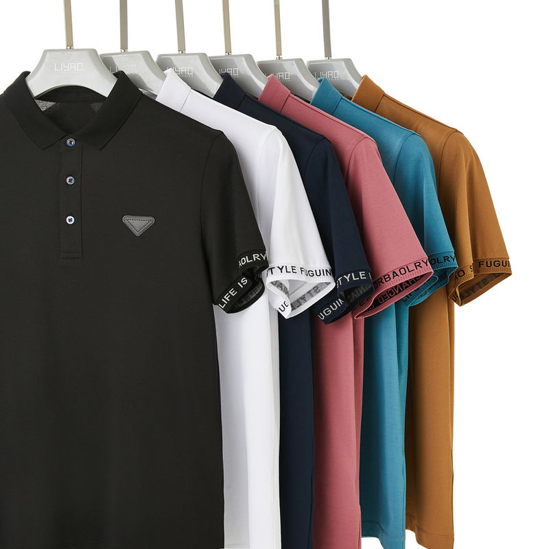 Polo Tişört Logo Özel Kısa Kollu Siyah Beyaz Özel Renkli Polo Tişörtleri Erkek