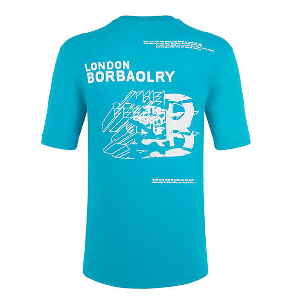 Özel Tasarım Erkekler 100% Pamuk Tişört O-Neck Kısa Kollu Solunumlu Anti-Pilling