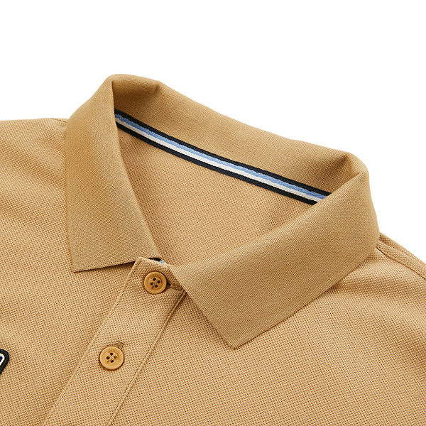 Moda Trendi İğne tespiti ile Polo gömleği % 95 Polyester % 5 Spandex