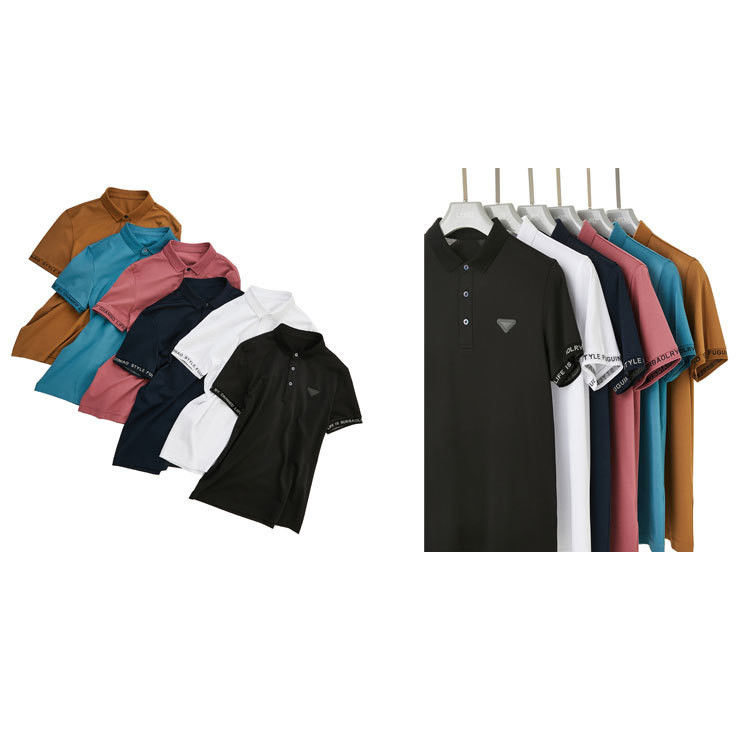 Kişiselleştirilmiş Erkek Polo Tişörtleri Yaka Anti-Kırışıklık Beyaz Unisex Polo Tişörtleri Renk Kombinasyonu
