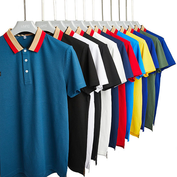 Bahar Yaz Sonbahar 230Gsm Sublimasyon Erkek Polo Tişörtü 100% Pamuk Erkek Polo Tişörtü