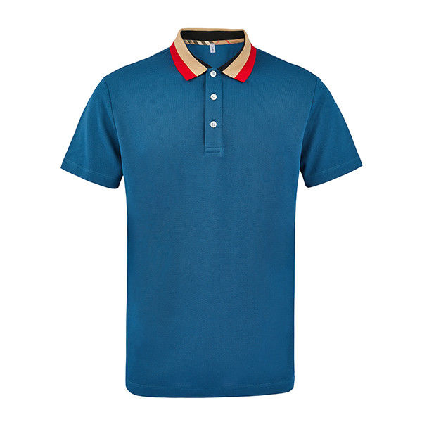 Dikişli Kısa Kollu Kadın Polo Gömlekleri Basit Boyalı Anti kırışık OEM ODM