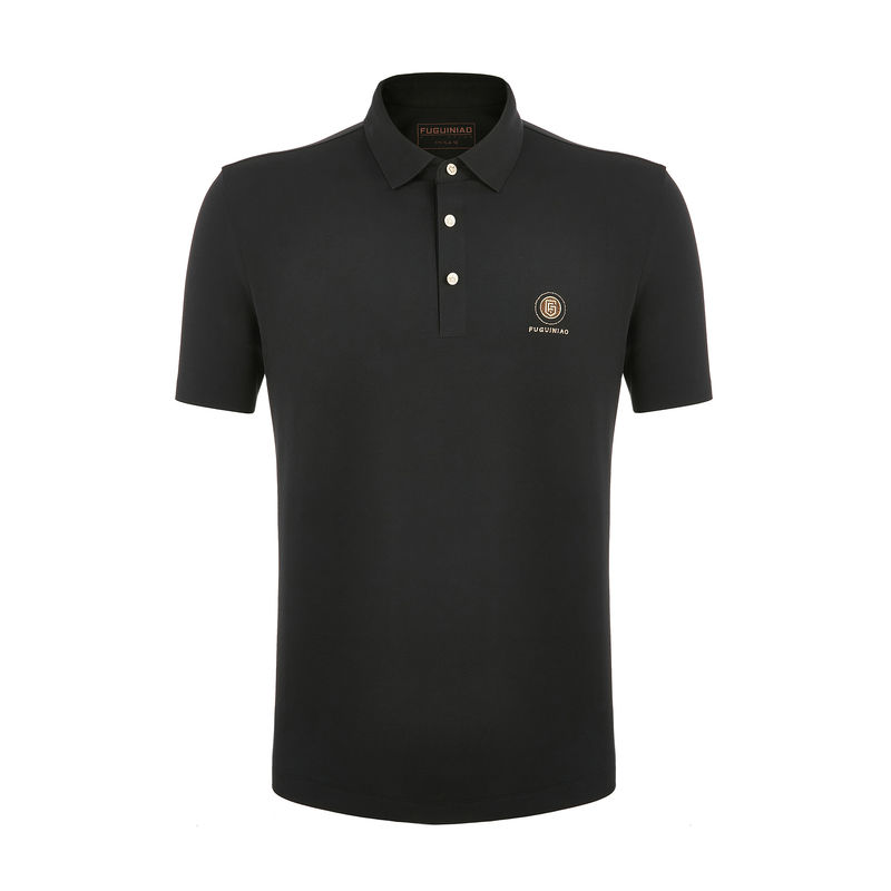 Özel Logo Polo Tişörtleri Erkeklerin Artı Boyutlu Nefes Alıcı Kısa Kol 95% Pamuk 5% Spandex