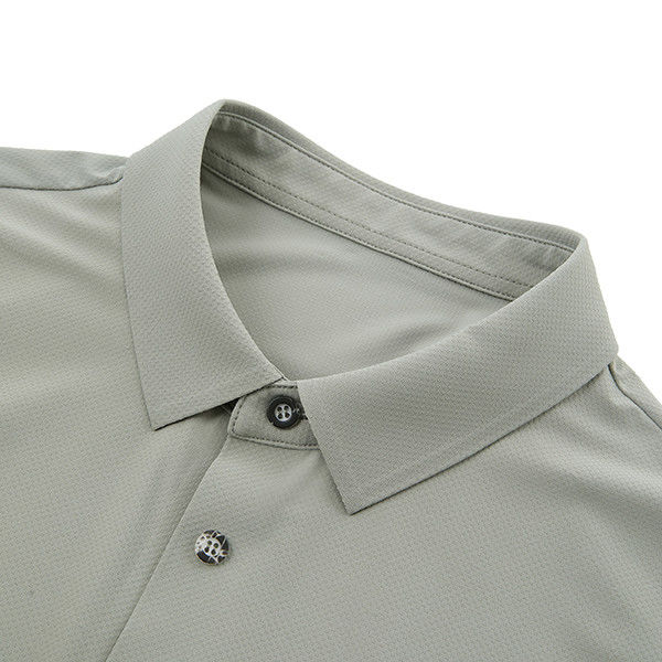 Kişisel Renkler Yaz Anti-Kırışık Plain Polo T-shirt Erkekler İçin Kuru Soğuk Fit