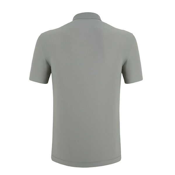 Kişisel Renkler Yaz Anti-Kırışık Plain Polo T-shirt Erkekler İçin Kuru Soğuk Fit
