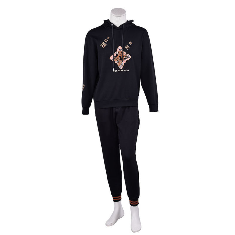 Jogging Pamuk Erkekler Hoodie Ter Wicking Özel Desen Logo 450Gsm Spor için
