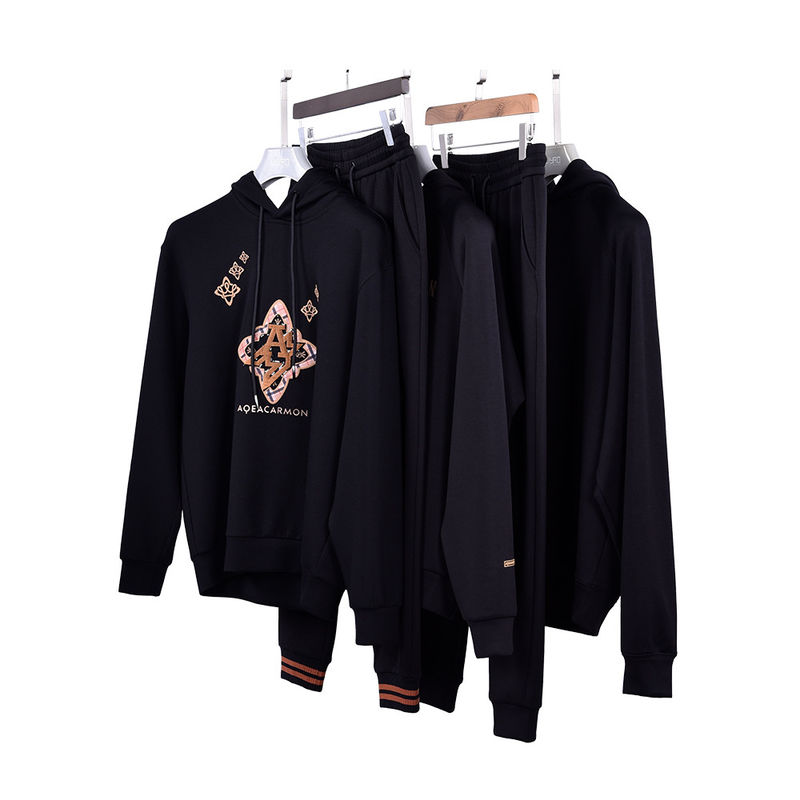Jogging Pamuk Erkekler Hoodie Ter Wicking Özel Desen Logo 450Gsm Spor için