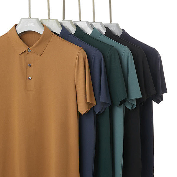 Özel Logo Baskı 220 Gsm Erkekler için Polo Tişörtleri Dikişsiz Kısa Kollu Polo Tişörtleri
