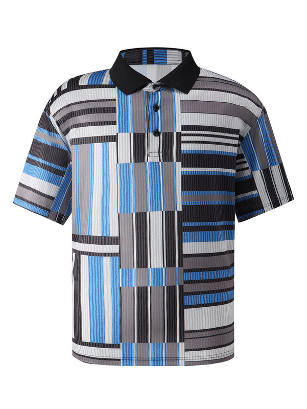 Kısa kollu pamuk çocuk Polo tişörtleri Spor tenis için parlak renkler