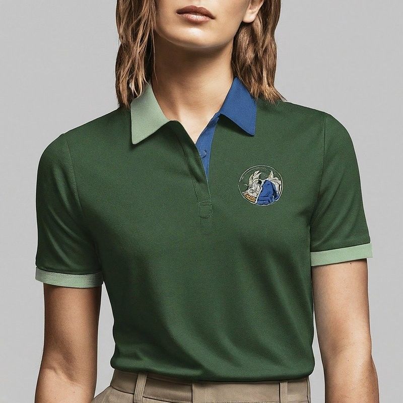 Rastgele Golf Kadın Polo Tişörtleri Özel Çok Renkli ve nakışlı Logo