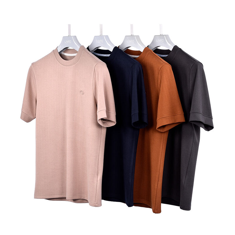 Toptan Alımlı Logo Etiket Tasarımı Hızlı Kuruyan Solunumlu Kıvırcık Dışı Basit Tişörtler Yüksek Kaliteli Sahte Boyun Erkekler İçin Boş