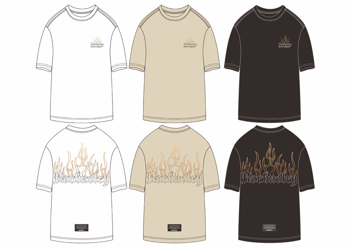 Sıcak Satış Kaliteli Yaz Siyah Düşük Omuz Erkek Ağır Pamuklu Büyük Boy Streetwear Tişört