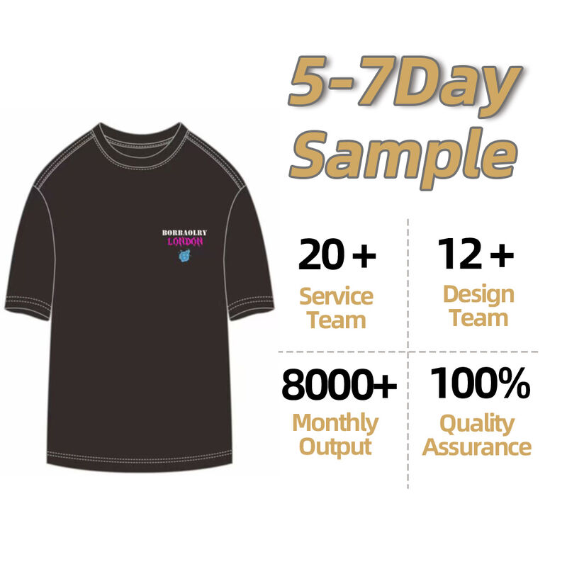 Rekabetçi Fiyat Özel Logo Ağır Ağırlıklı Büyüklükte 100% Pamuk Siyah O-Neck Erkekler için Tişört