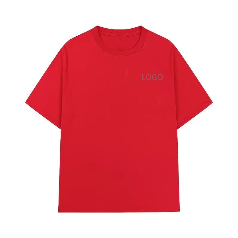 Summer Round Neck Casual Fashion Kısa kollu pamuklu tişört Spor kıyafetleri stokta