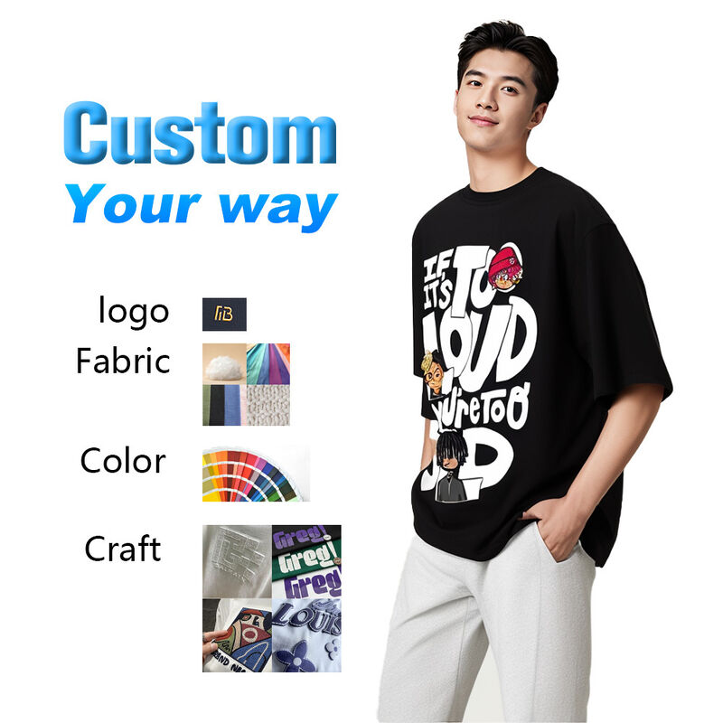 100% Pamuk Büyük Boylu Asit Yıkama Erkek Tişörtleri Vintage Tişört Özel Logo Kısa Uzun Uzunluk Klasik Boynuz Yakası Güneş solmuş Tasarım