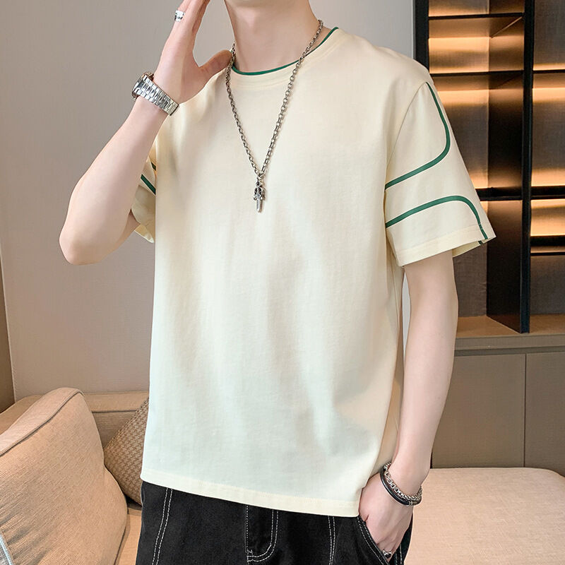 Erkekler İçin Oem Özel Logo Nakış Baskılı Tasarım, Bol Kesim Yazlık Yarım Kollu Tişört