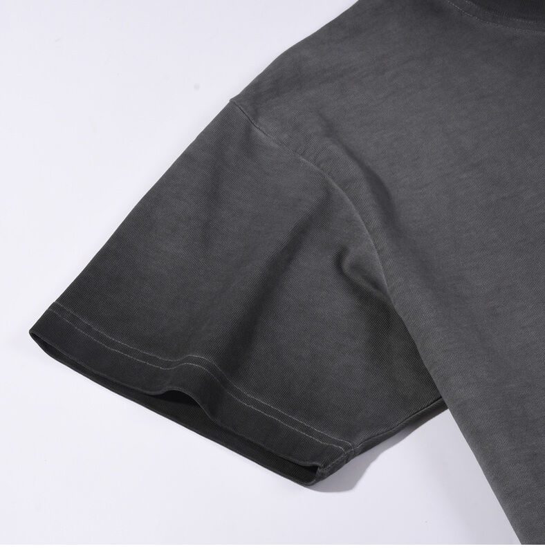 Sıcak Özel Erkek Tişört Yıkama Eski Tarz Büyük Beden Tişört Özel Logo Baskı Moda Günlük Kısa Kollu Tişört