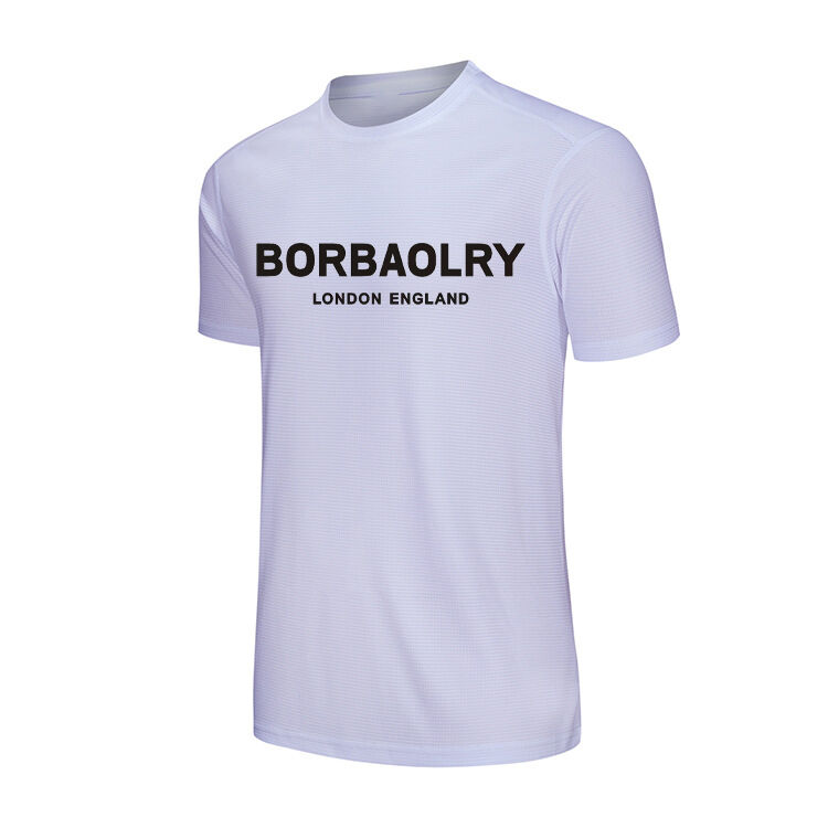 Sıcak Satış Kişiselleştirilmiş Blain Yuvarlak Boyunlu Tişört Kurutma Fit T Logo ile Basılı Tişörtler Özelleştir