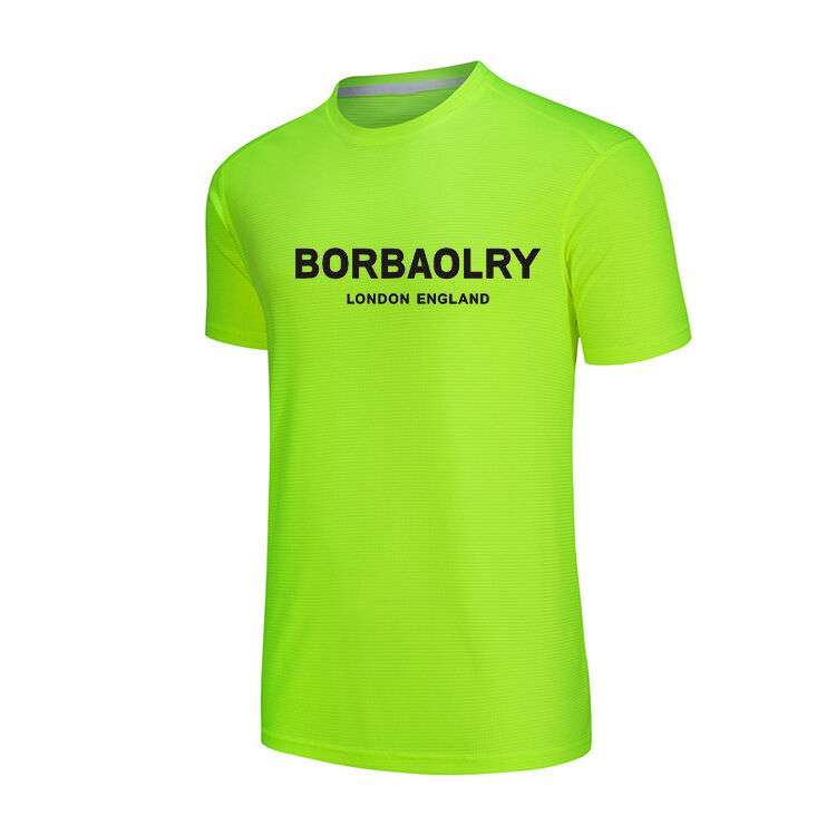 Sıcak Satış Kişiselleştirilmiş Blain Yuvarlak Boyunlu Tişört Kurutma Fit T Logo ile Basılı Tişörtler Özelleştir