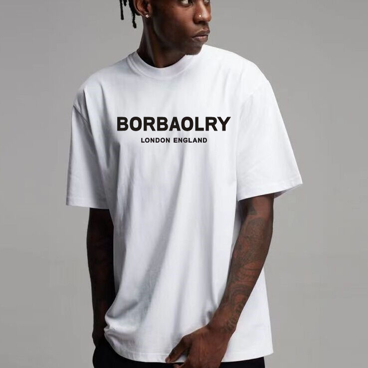 220 GSM Pamuklu Tişört Yüksek Kalite Düşük Omuz Oversize Tişört Toptan Özel Tişört Erkekler İçin