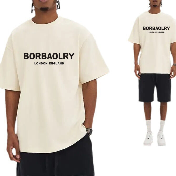 220 GSM Pamuklu Tişört Yüksek Kalite Düşük Omuz Oversize Tişört Toptan Özel Tişört Erkekler İçin