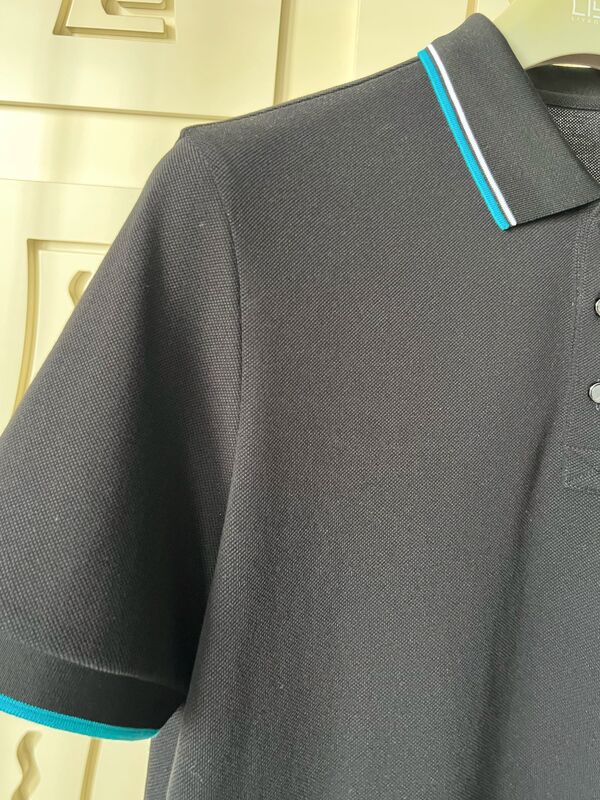 Kontrast Detaylı ve Dokulu Tasarımlı Erkek Polo Tişörtler %100 Pamuk Pike Yüksek Kaliteli Tişört Fabrikası Erkek Polo Tişört