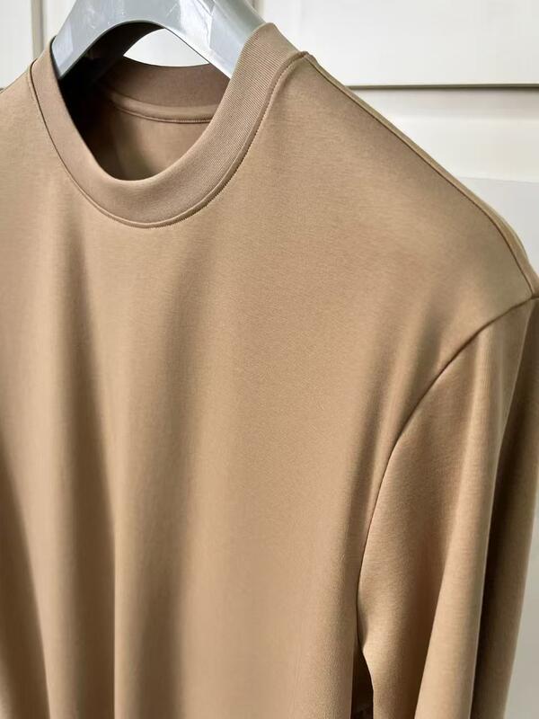 Erkek Düz Renk Pamuk Bisiklet Yaka Kısa Kollu Pamuklu Tişört Fabrika ODM Erkek Kısa Kollu Tişört