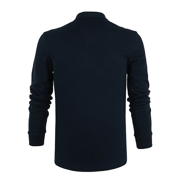 Profesyonel Tasarımcı Polo Tişörtleri Erkekler Uzun Kollu Kıvrım Karşıtı Yüksek Kaliteli Polo Tişörtleri İş İçin Pamuk Solunumlu Kuru nakış