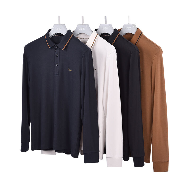 İyi Seçim Sublimasyonlu Polo Tişörtleri Tam Kollu Konforlu Eşsiz Polo Tişörtleri Erkekler Pamuk