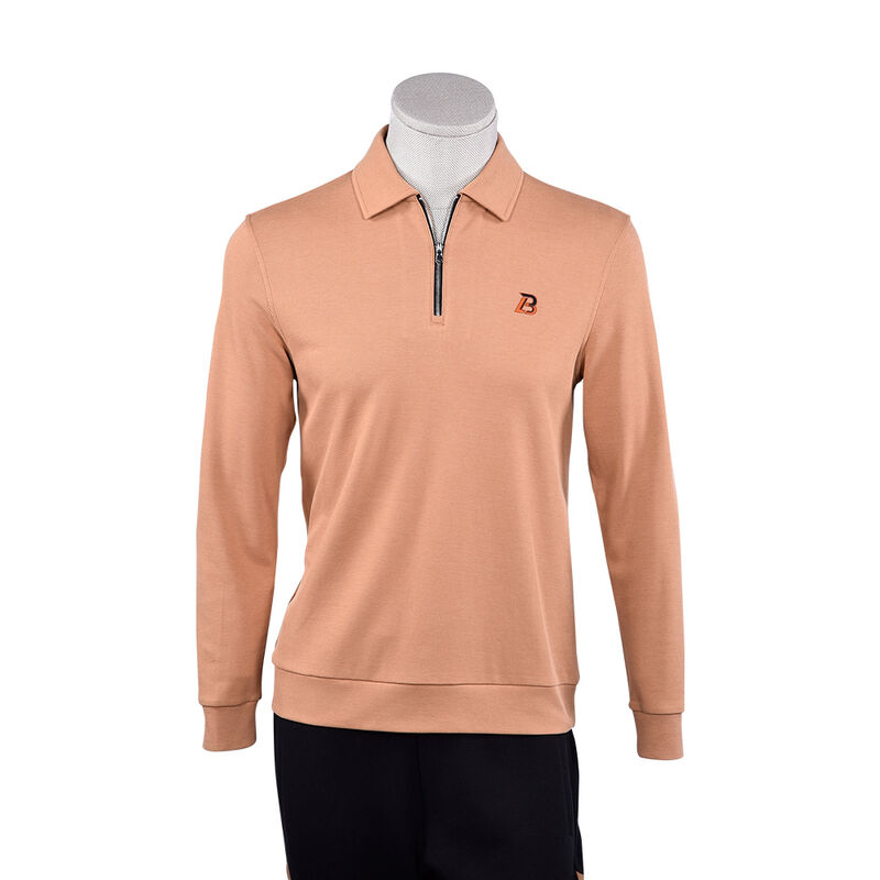 Erkekler İçin 280 Gramlık Günlük Uzun Kollu Fermuarlı, Renk Özelleştirilebilir Polo Tişörtler